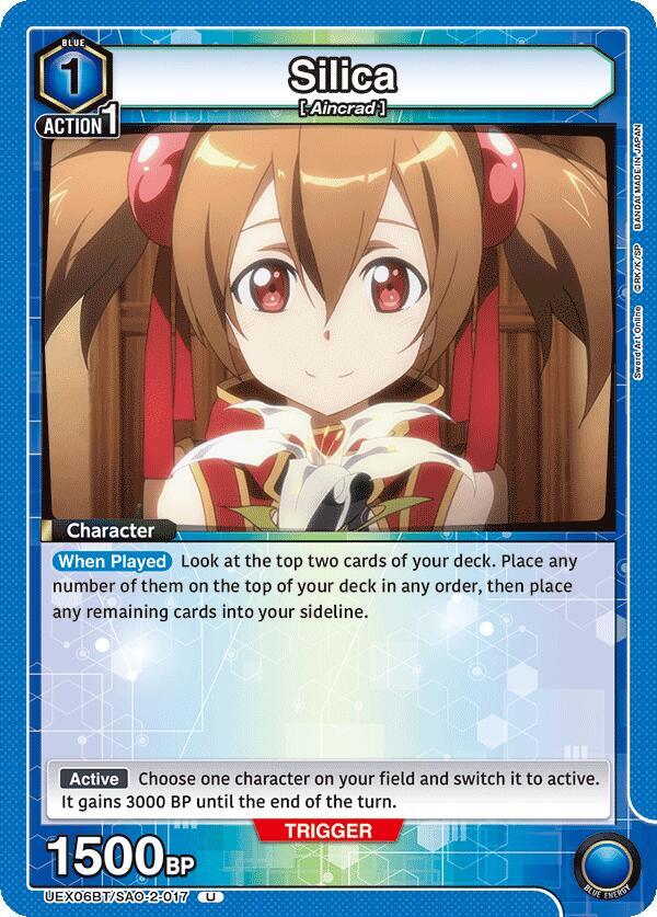 Silica UEX06BT/SAO-2-017 card from UEX06BT: Sword Art Online Vol.2