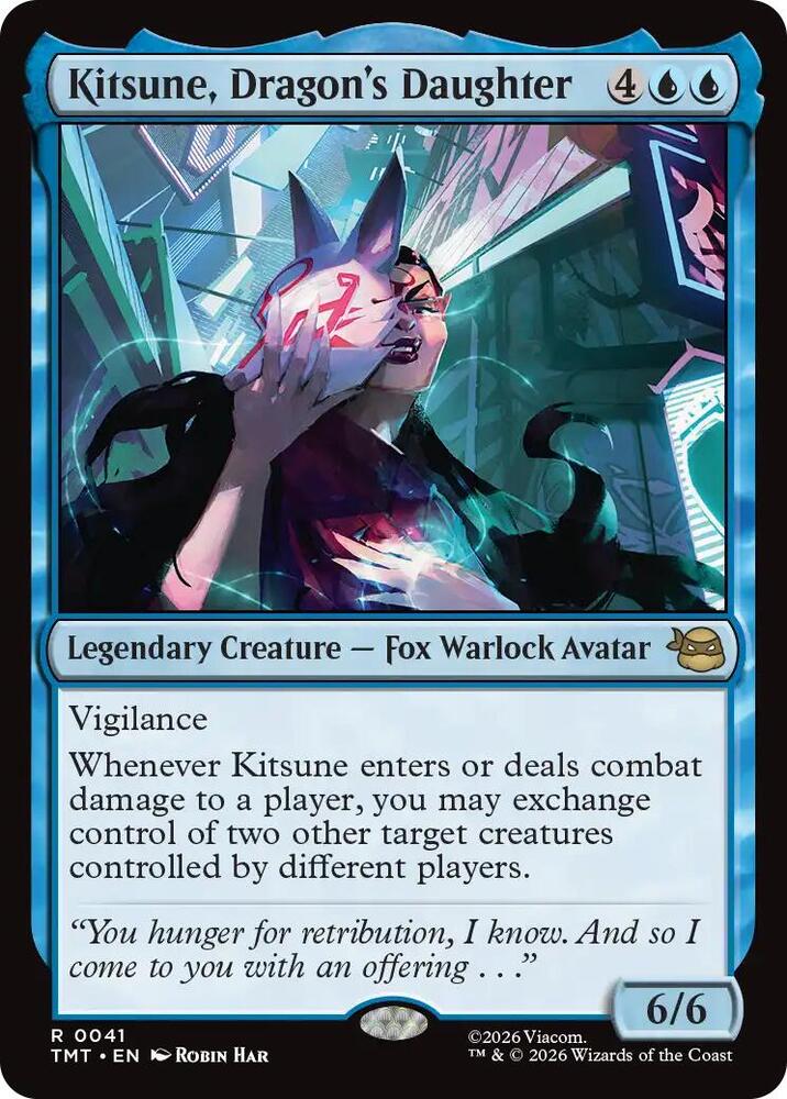Kitsune, Dragon's Daughter 41 card from Teenage Mutant Ninja Turtles