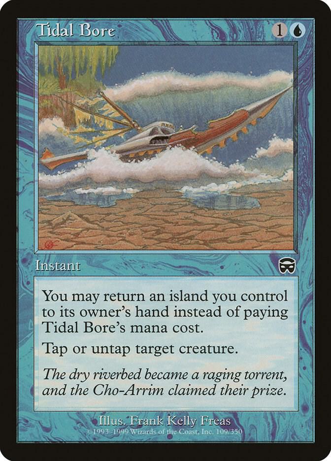 Tidal Bore 109 card from Mercadian Masques
