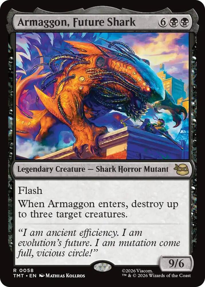 Armaggon, Future Shark 58 card from Teenage Mutant Ninja Turtles