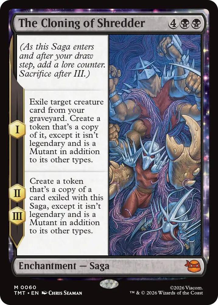 The Cloning of Shredder 60 card from Teenage Mutant Ninja Turtles