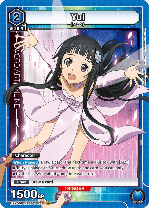 Yui UEX06BT/SAO-2-022 card from UEX06BT: Sword Art Online Vol.2