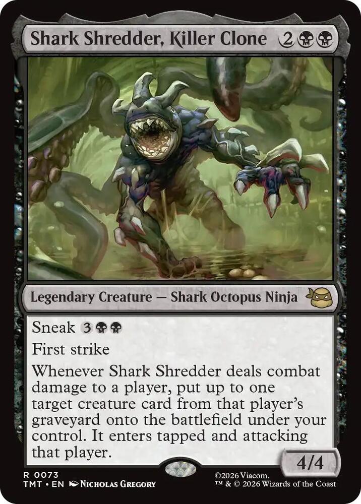 Shark Shredder, Killer Clone 73 card from Teenage Mutant Ninja Turtles