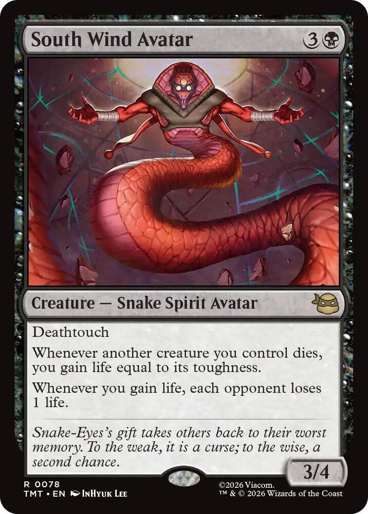 South Wind Avatar 78 card from Teenage Mutant Ninja Turtles