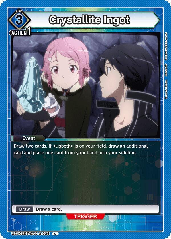 Crystallite Ingot UEX06BT/SAO-2-025 card from UEX06BT: Sword Art Online Vol.2