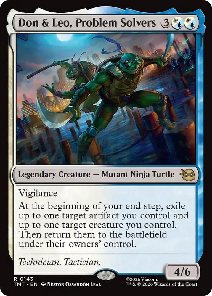 Don & Leo, Problem Solvers 143 card from Teenage Mutant Ninja Turtles