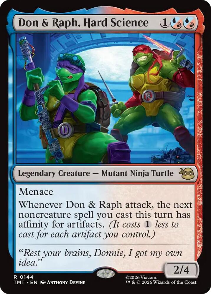 Don & Raph, Hard Science 144 card from Teenage Mutant Ninja Turtles