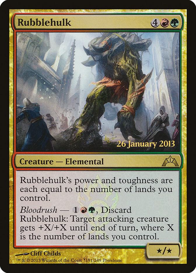 Rubblehulk 191 card from Prerelease Cards