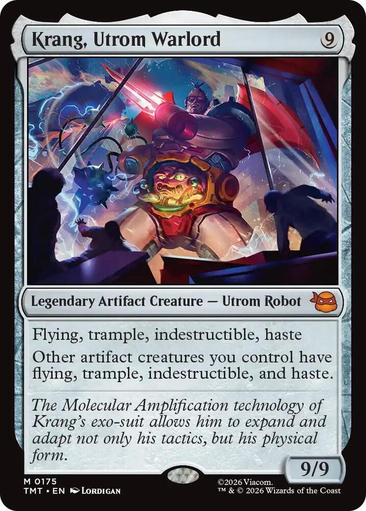 Krang, Utrom Warlord 175 card from Teenage Mutant Ninja Turtles
