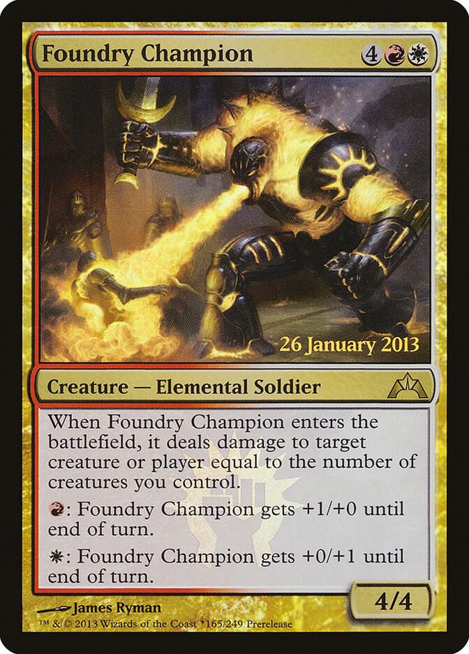 Foundry Champion 165 card from Prerelease Cards