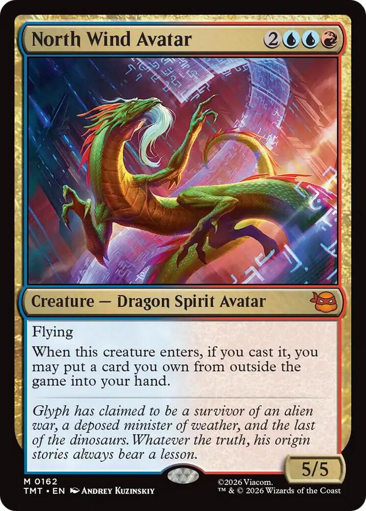North Wind Avatar 162 card from Teenage Mutant Ninja Turtles