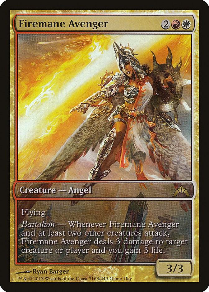 Firemane Avenger 163 card from Game Day & Store Championship Promos