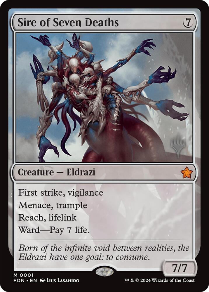 Sire of Seven Deaths 1 card from Promo Pack: Lorwyn Eclipsed