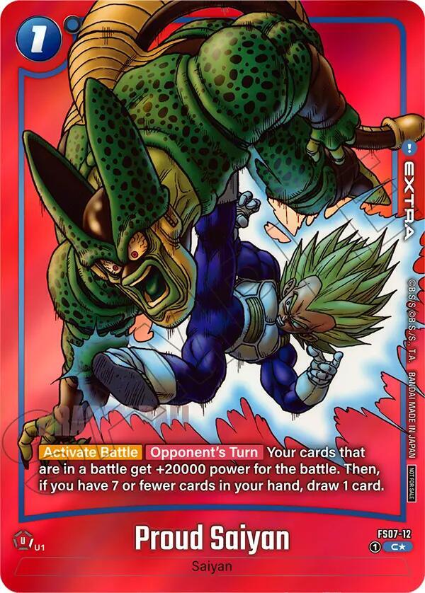 Proud Saiyan (Limited Pack MANGA Version 02) FS07-12 card from Tournament and Championship Promos