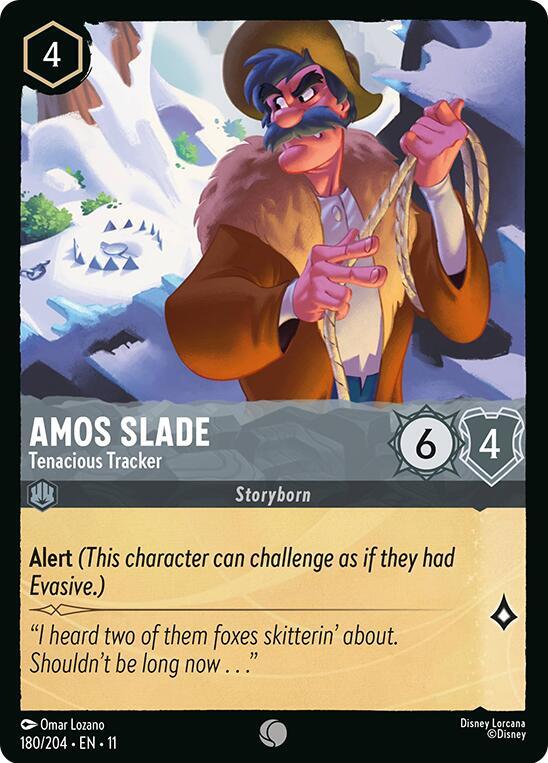 Amos Slade - Tenacious Tracker 180/204 card from Winterspell