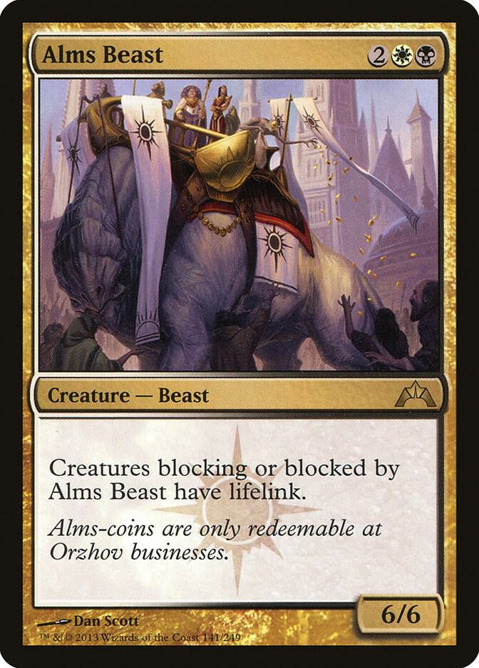 Alms Beast 141 card from Gatecrash