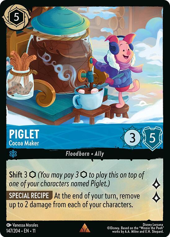 Piglet - Cocoa Maker 147/204 card from Winterspell