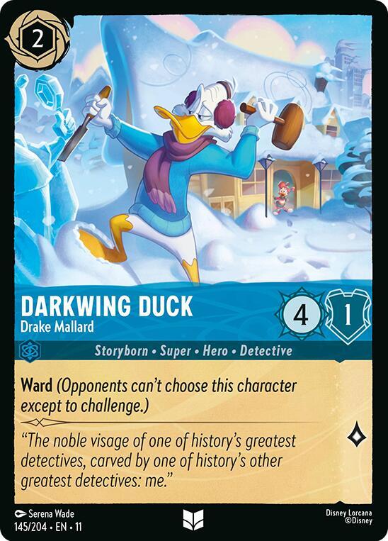 Darkwing Duck - Drake Mallard 145/204 card from Winterspell