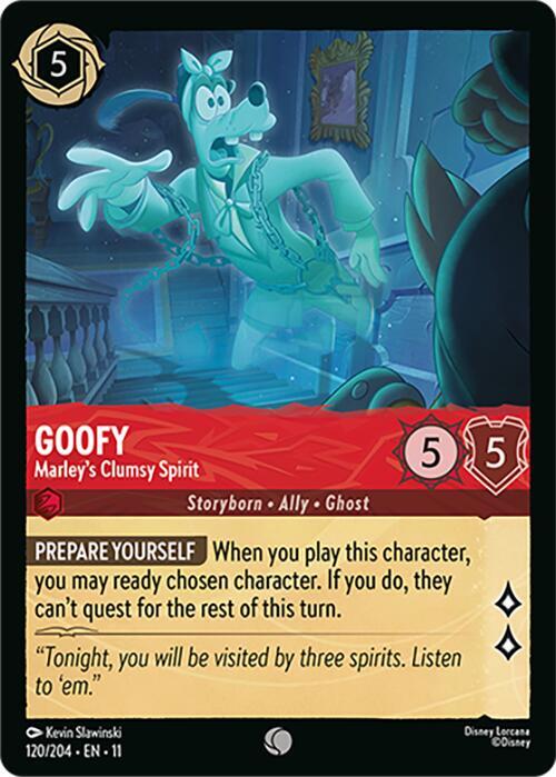 Goofy - Marley's Clumsy Spirit 120/204 card from Winterspell