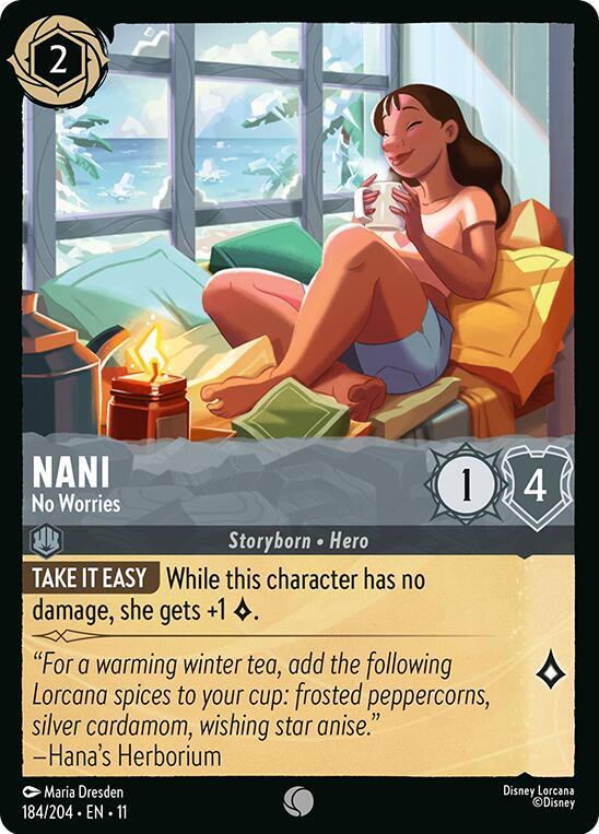 Nani - No Worries 184/204 card from Winterspell