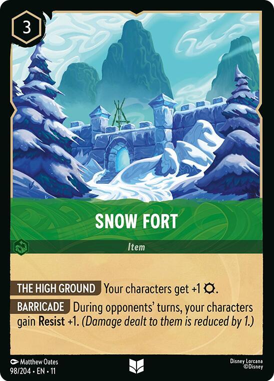Snow Fort 98/204 card from Winterspell