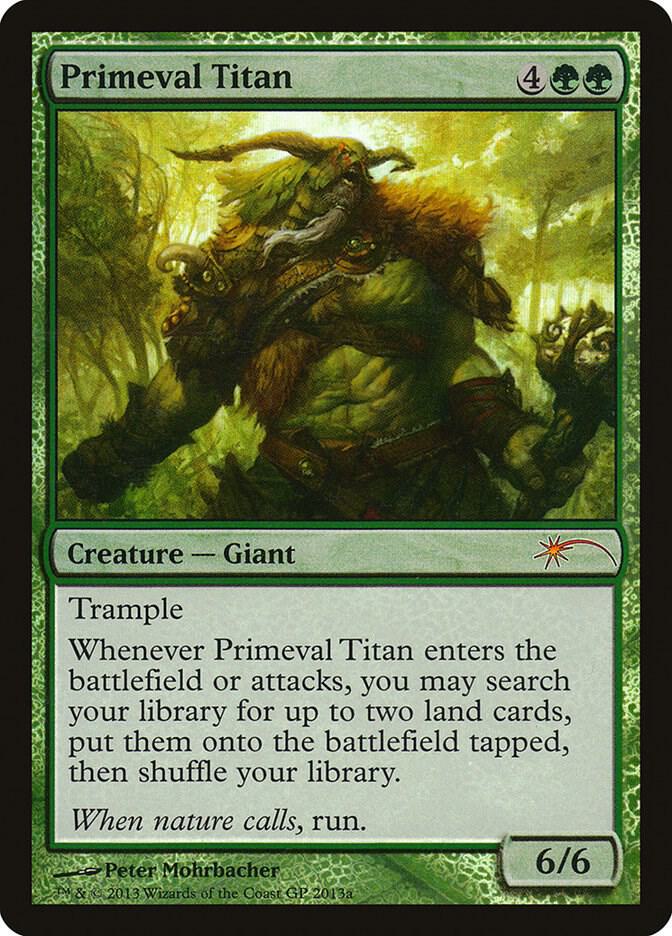 Primeval Titan card from Grand Prix Promos