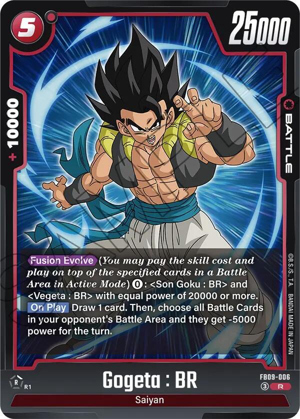 Gogeta : BR FB09-006 card from Dual Evolution