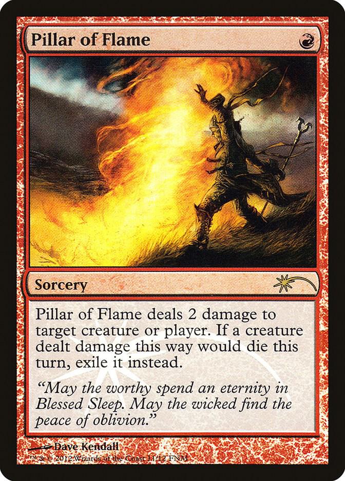 Pillar of Flame 11 card from FNM Promos