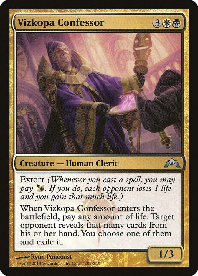 Vizkopa Confessor 205 card from Gatecrash