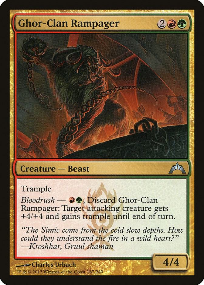 Ghor-Clan Rampager 167 card from Gatecrash