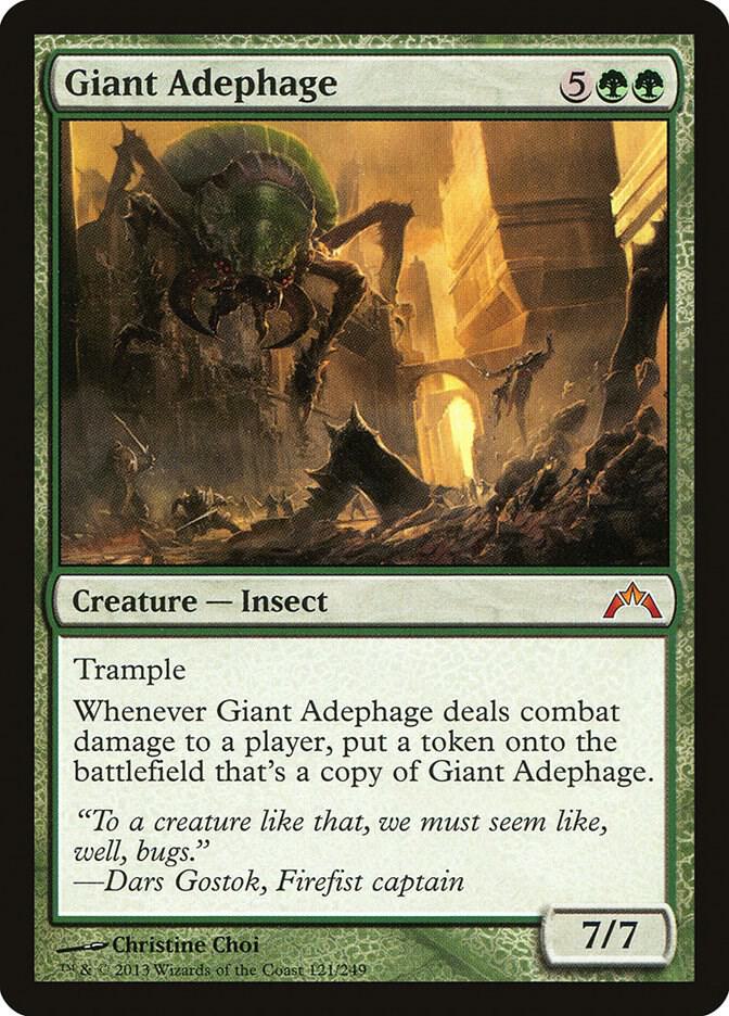 Giant Adephage 121 card from Gatecrash