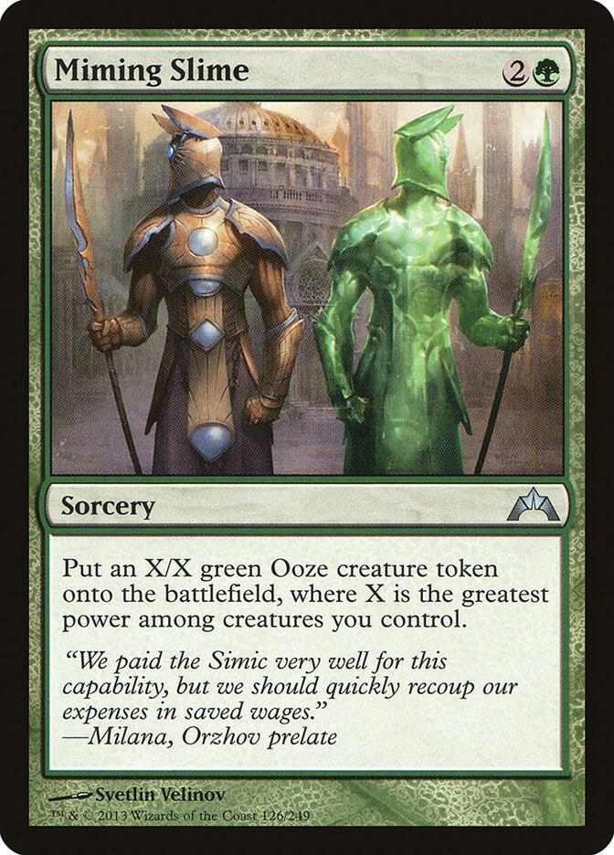 Miming Slime 126 card from Gatecrash
