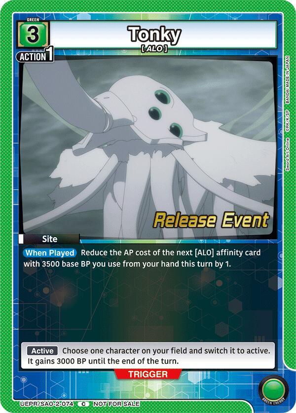 Tonky UEPR/SAO-2-074 card from UEX06BT: Sword Art Online Vol.2 Release Event Cards
