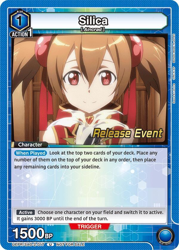 Silica UEPR/SAO-2-017 card from UEX06BT: Sword Art Online Vol.2 Release Event Cards