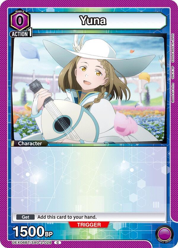 Yuna (Box Topper Foil) UEX06BT/SAO-2-028 card from UEX06BT: Sword Art Online Vol.2