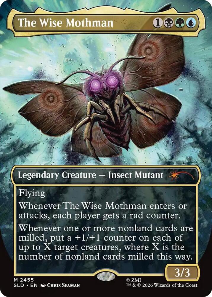 The Wise Mothman 2455 card from Secret Lair Drop Series