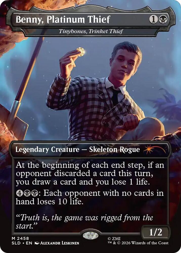 Benny, Platinum Thief - Tinybones, Trinket Thief 2458 card from Secret Lair Drop Series
