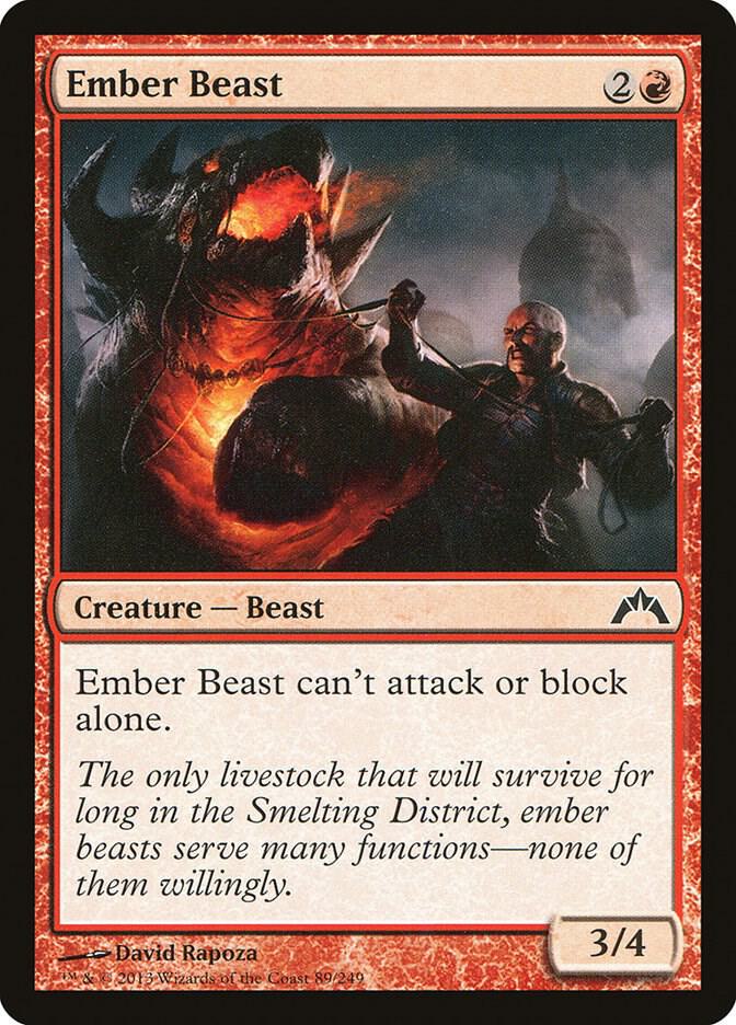 Ember Beast 89 card from Gatecrash