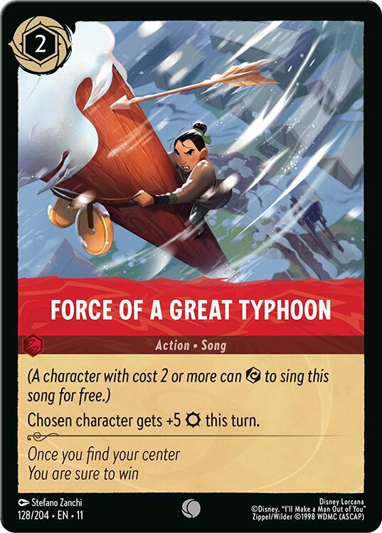 Force of a Great Typhoon 128/204 card from Winterspell