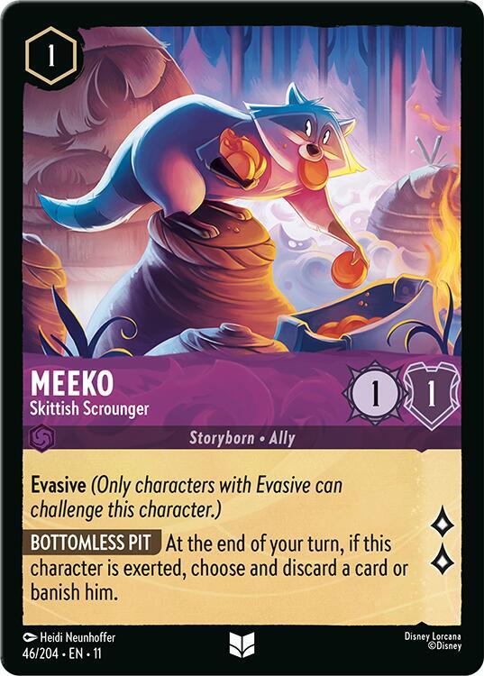 Meeko - Skittish Scrounger 46/204 card from Winterspell