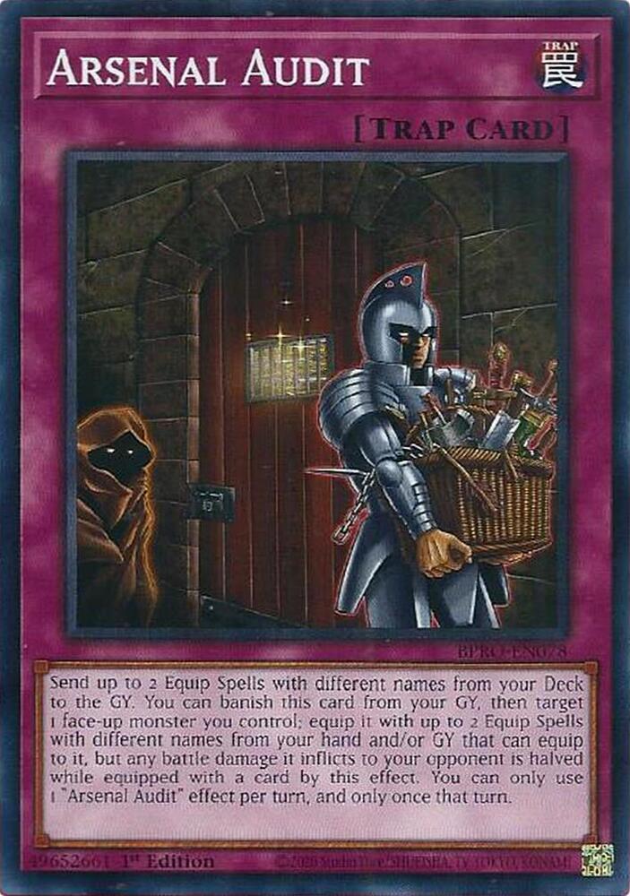 Arsenal Audit BPRO-EN078 card from Burst Protocol
