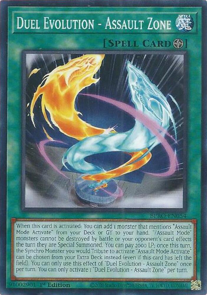Duel Evolution - Assault Zone BPRO-EN054 card from Burst Protocol