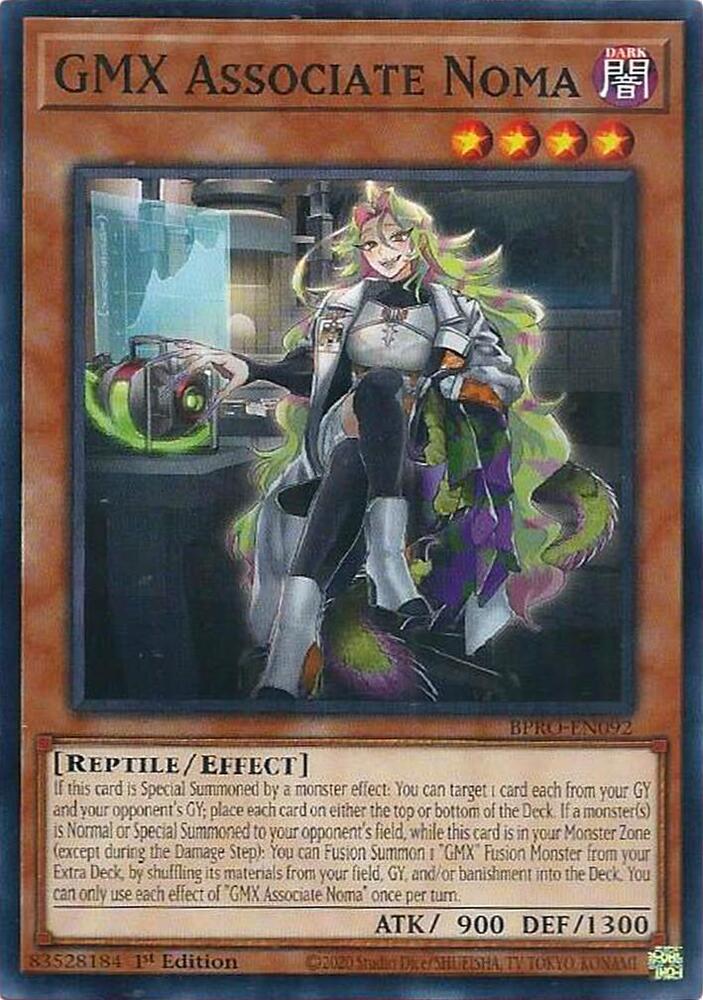 GMX Associate Noma BPRO-EN092 card from Burst Protocol