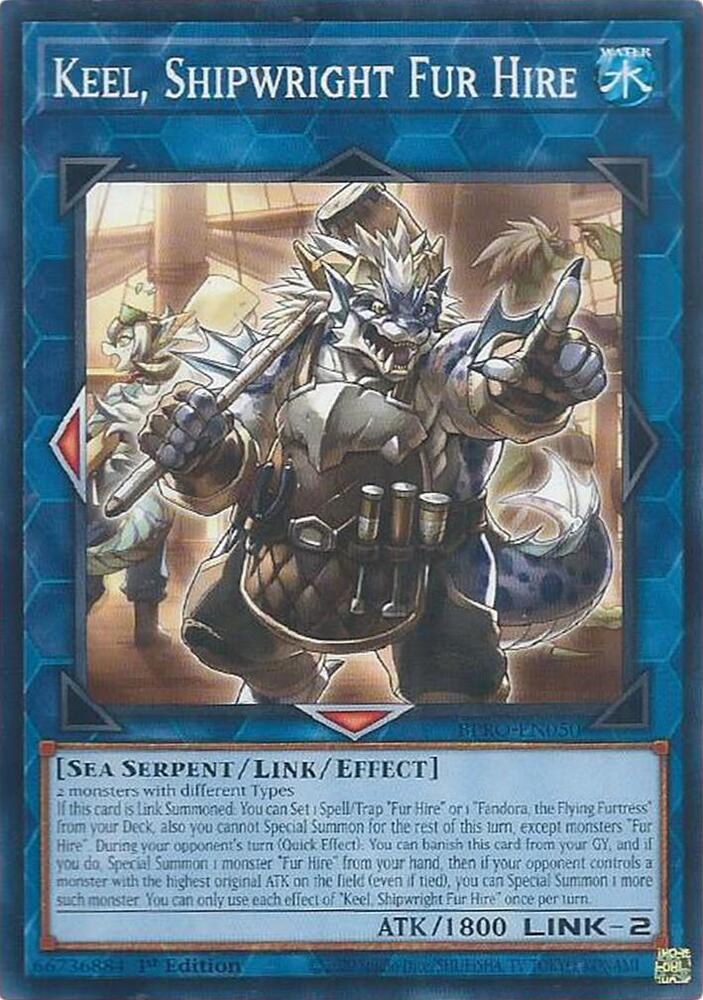 Keel, Shipwright Fur Hire BPRO-EN050 card from Burst Protocol