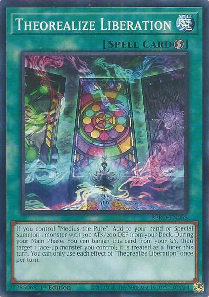 Theorealize Liberation BPRO-EN058 card from Burst Protocol