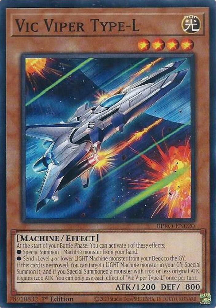 Vic Viper Type-L BPRO-EN020 card from Burst Protocol