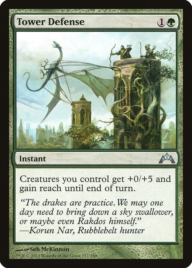 Tower Defense 137 card from Gatecrash