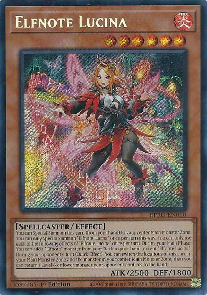 Elfnote Lucina BPRO-EN010 card from Burst Protocol