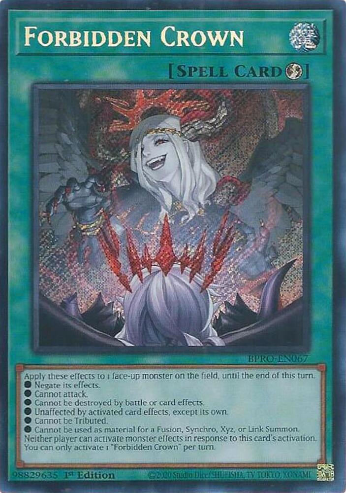 Forbidden Crown BPRO-EN067 card from Burst Protocol