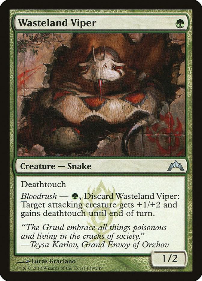 Wasteland Viper 139 card from Gatecrash